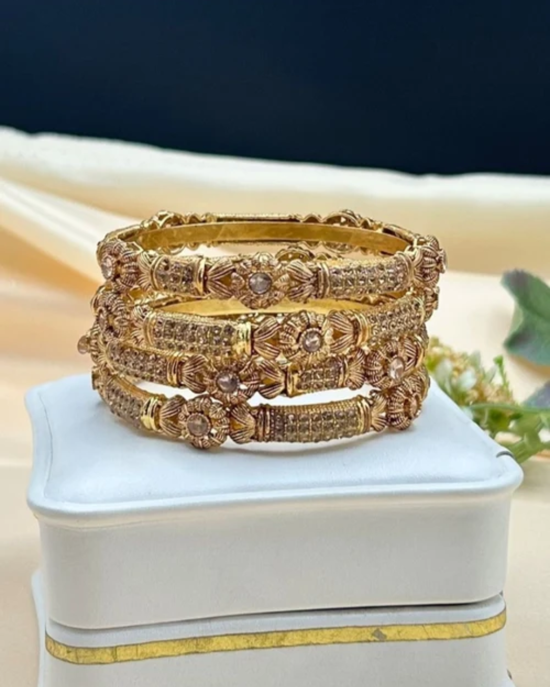 Golden ethnic bangle