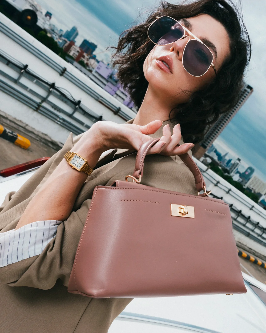HANDBAG-ROSE