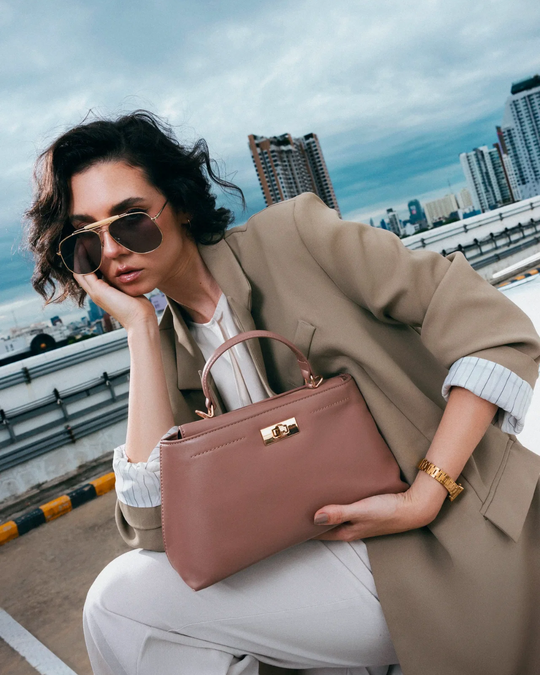 HANDBAG-ROSE