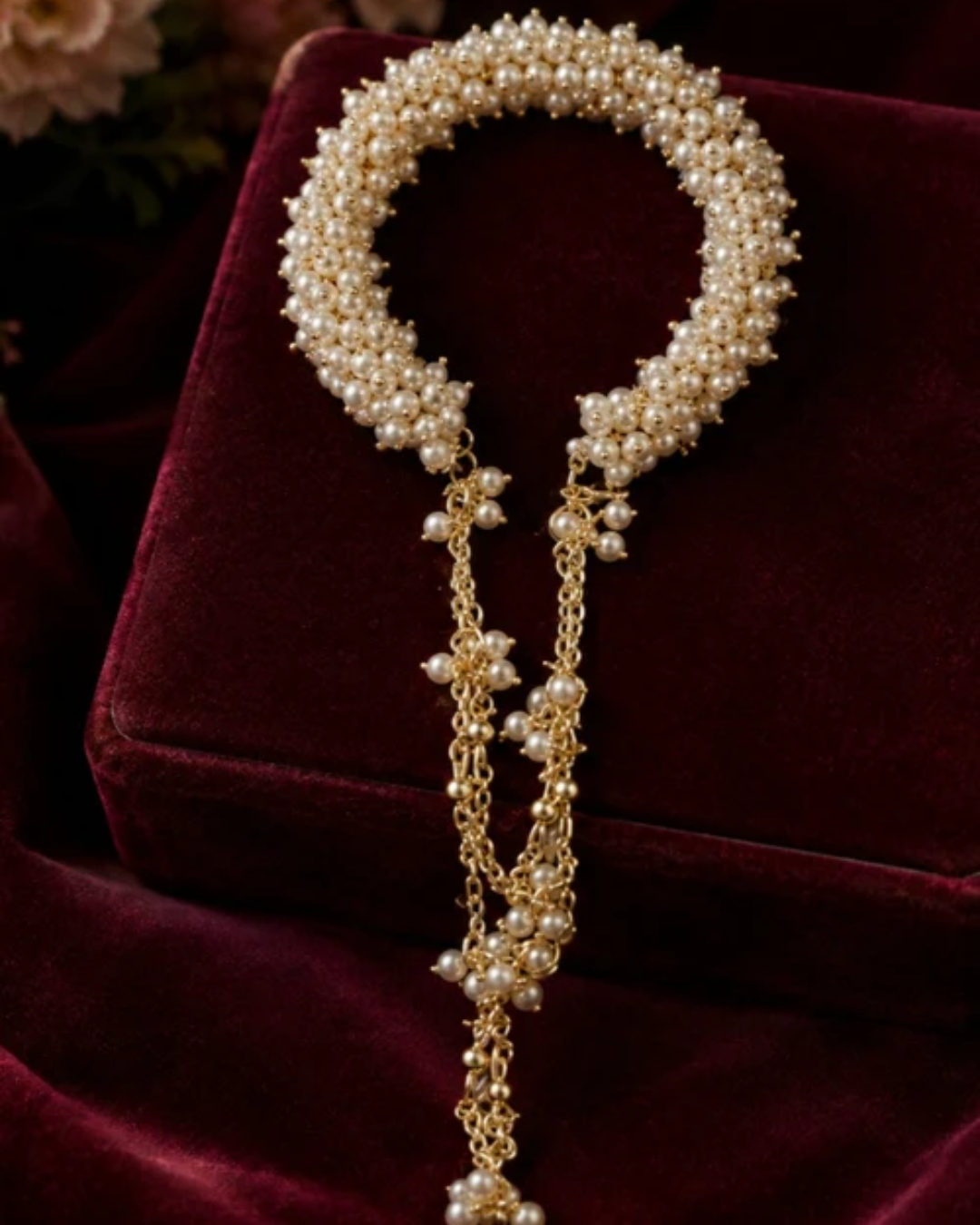 CREAM BEADING BANGLES