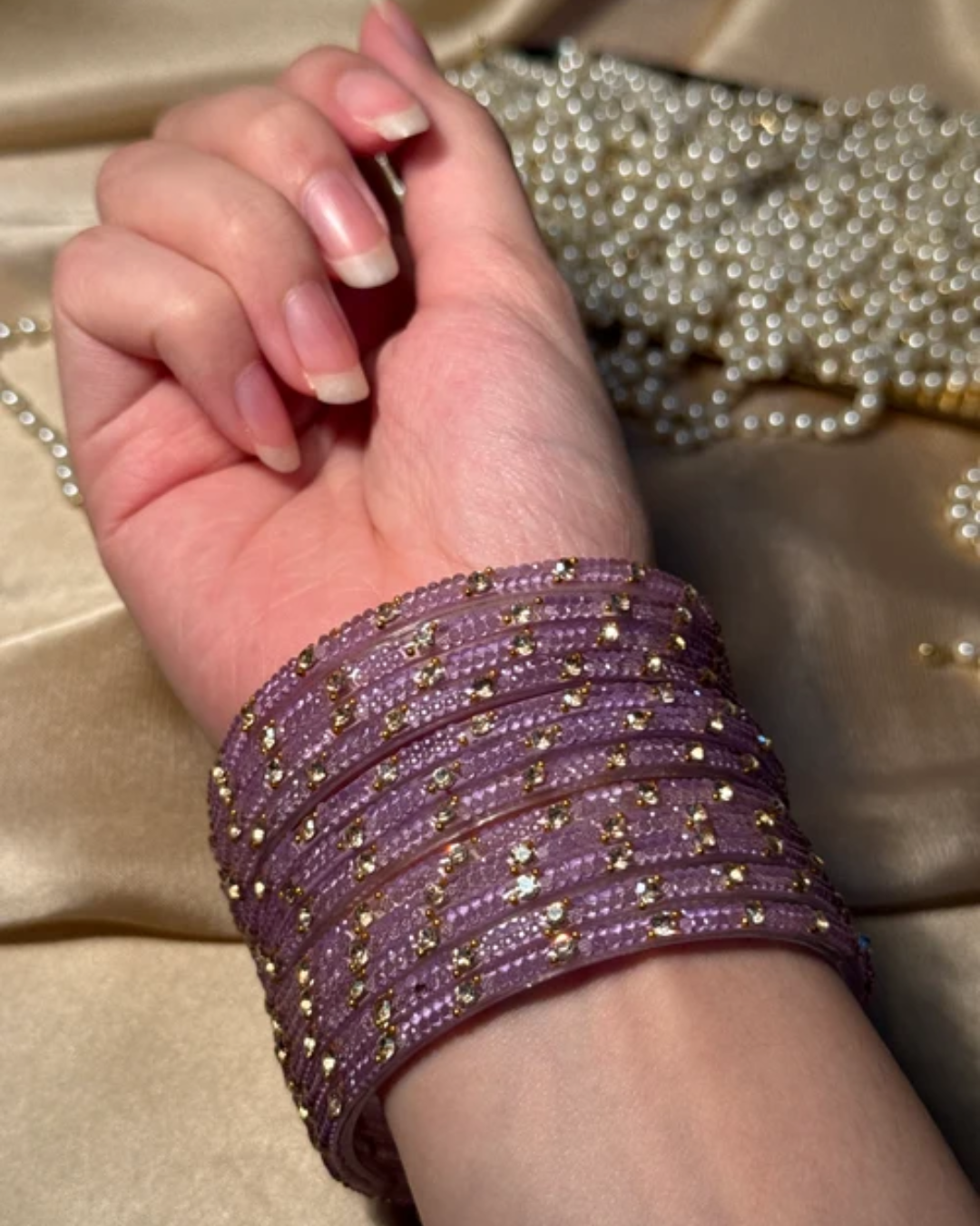 GEM BANGLES PURPLE