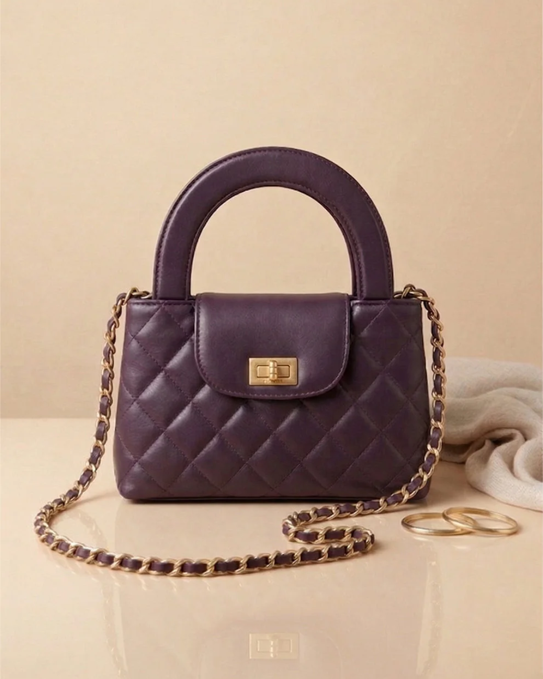 Fineur handbag fiora purple