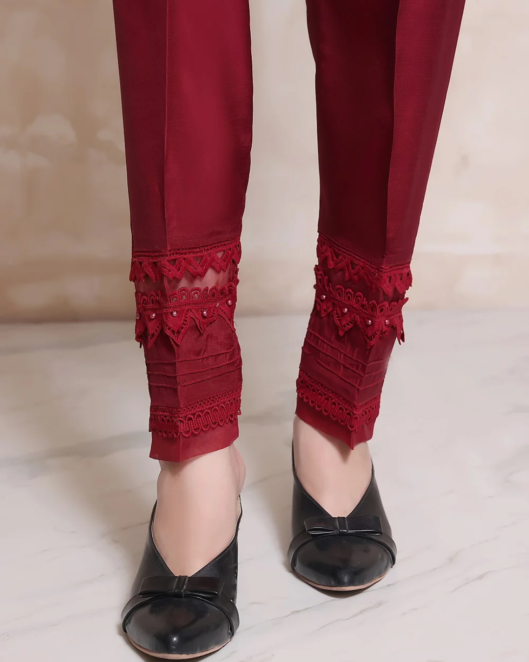 SADABAHAR LAKSHIYA MAROON PANT