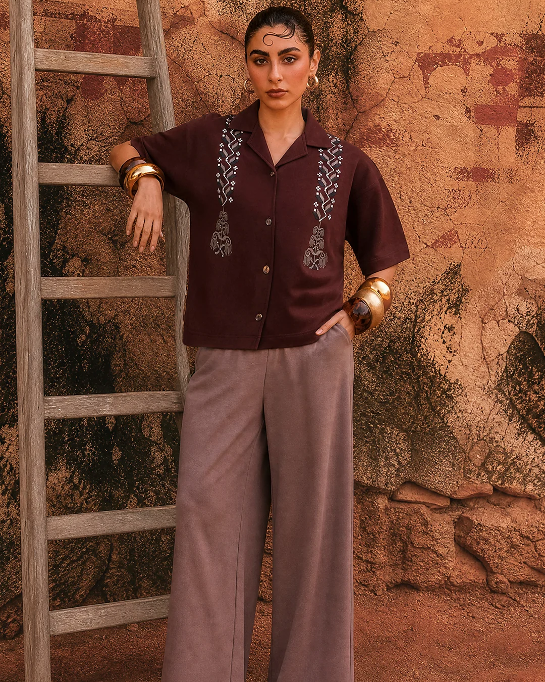Co ord set shirt   1034