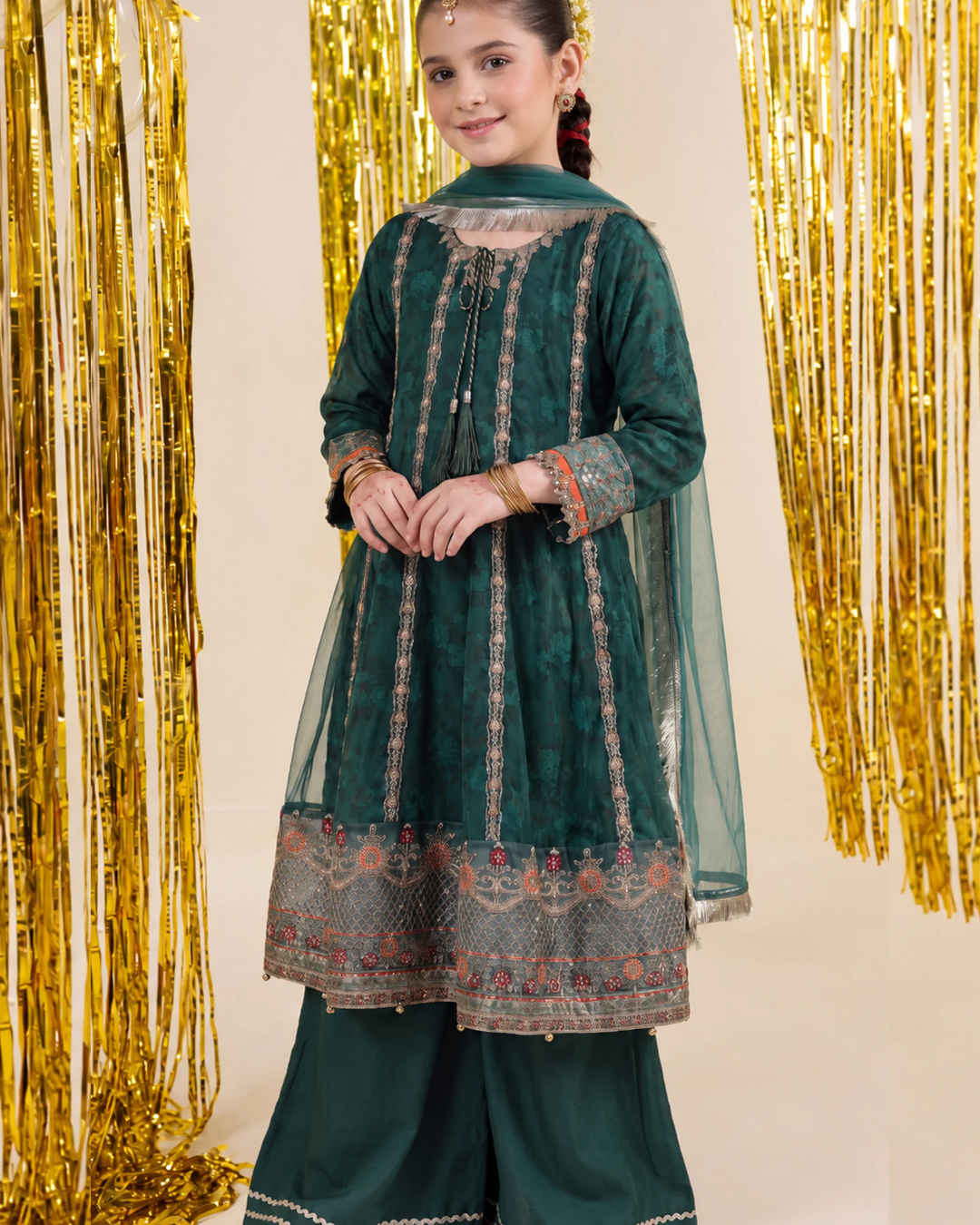 MEHFIL EMB ORGANZA KIDS NUR-03