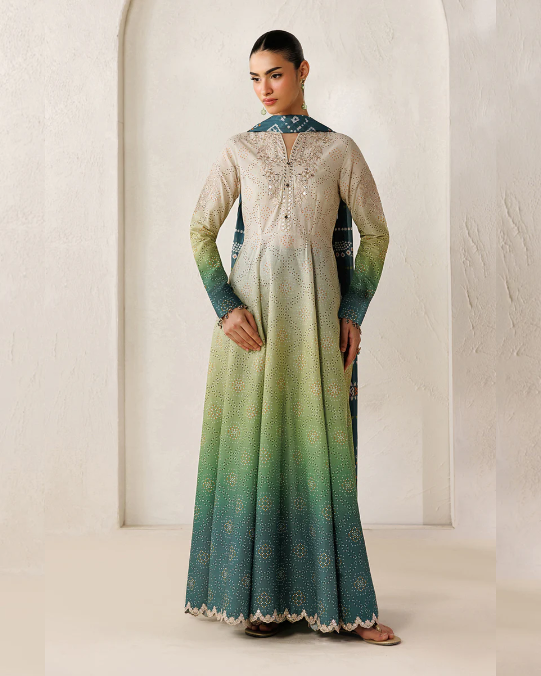 Embroidered lawn pr 1345